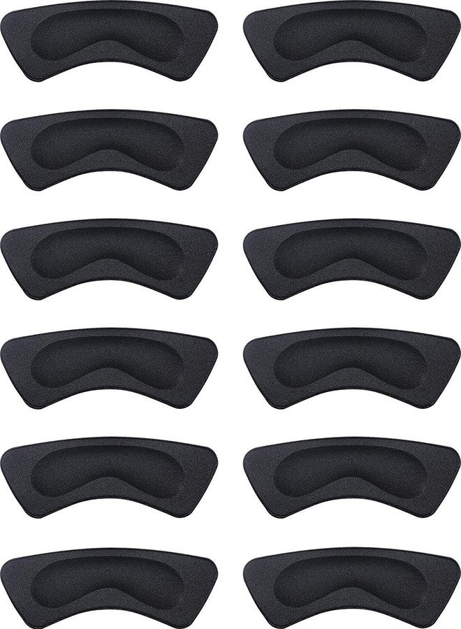 Dr.Pedi Heel Pads 6 Pairs Shoe Inserts Women Grips Liner Self-Adhesive Shoe Heel Protector Pads Foot Care(Black) - Image 1